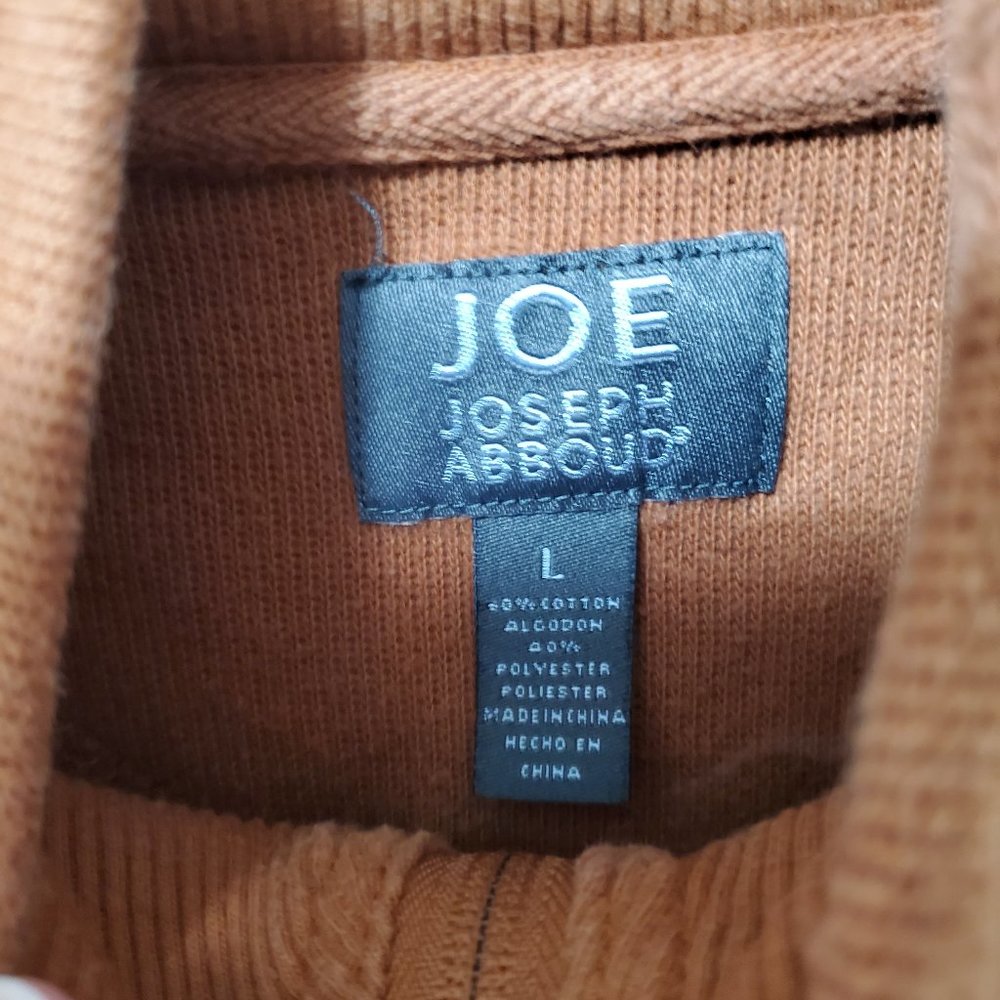 Joe Joseph Abboud Orange Partial Zip Mock Neck Sw… - image 5